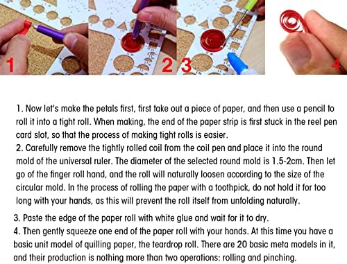 DIY Kézműves Papír Quilling, Könnyű, Hordozható Quilling Kellékek DIY Termelési Rotációs Papír, a Háztartási Tanítás