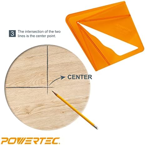 POWERTEC 71080 Műanyag Center Finder – Fa Turner Eszközök Sorozat