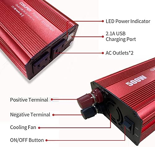 Soyond 500W Inverter (2021 Hír) 12v Dc Ac Inverter 4.2 egy Dual USB Autós Akkumulátor Töltése Átalakító Jármű Elektronikai Tartozékok