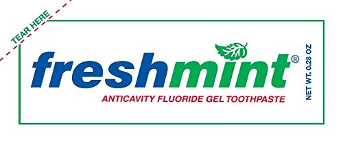 Az 1000 Egyedi csomag Freshmint 0.28 oz. Egyszeri használatra Tiszta Gél Anticavity Fluoridos Fogkrémmel