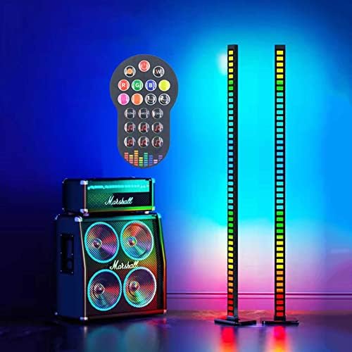 YUNR Éjszakai Fény Sarokban állólámpa - RGB Szín Változó Hangulat Világítás, Szabályozható LED-Modern állólámpa Távoli, RGB Szín Változó