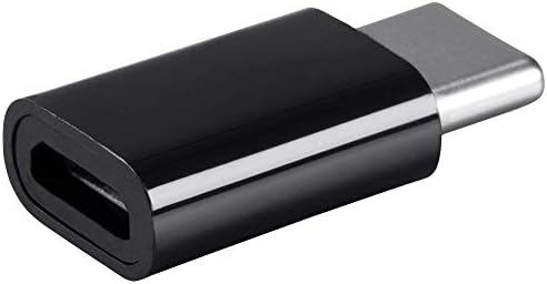 Monoprice USB-C-Micro B Adapter - Fekete, Férfi-Női Aranyozott Érintkezők