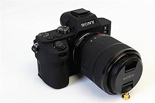 MINICO Védő Szilikon Gél Gumi Puha Fényképezőgép burkolata Táska Kompatibilis Sony Alpha A7ii / A7Rii / A7sii Fényképezőgép Fekete
