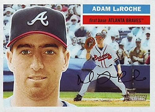 2005 Topps Örökség Fehér Hátunk 386 Adam LaRoche Atlanta Braves MLB Baseball Kártya NM-MT