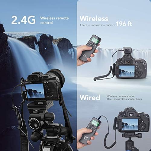 AODELAN Kamera Vezeték nélküli Kioldó Időzítő Távirányító Nikon Z6, Z7, D850, D810, D750, D700, D3, D4, D5, D3100, D5000, D7200, D600,